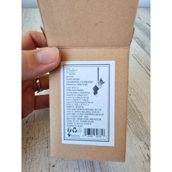 Enesco Santa spy whole stocking tails with heart 6011559 new - Picture 3 of 4